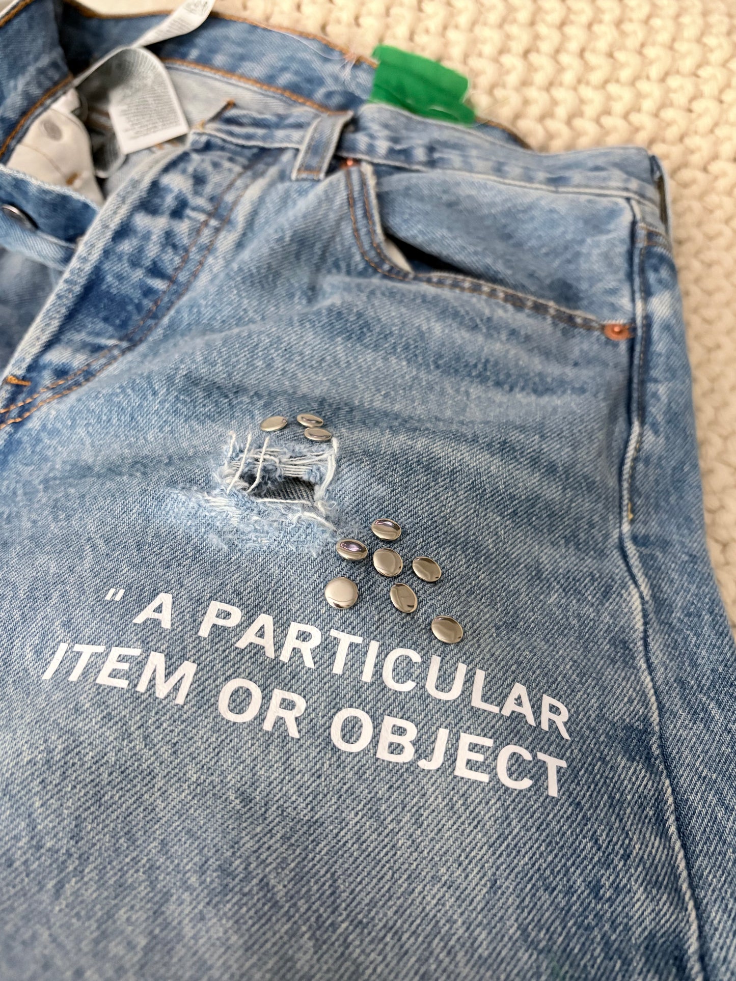 Raw Edge Denim jeans