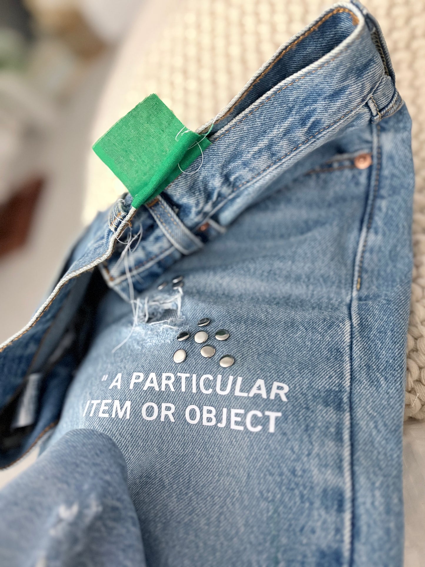 Raw Edge Denim jeans