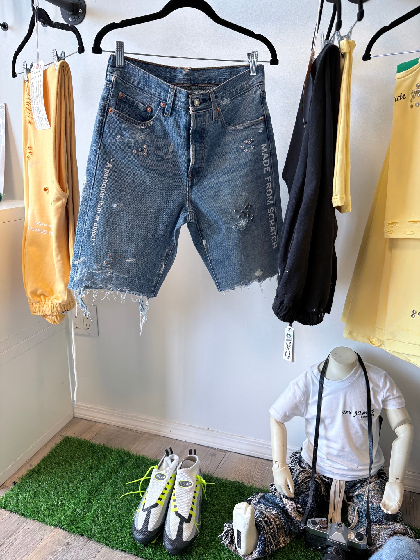 Raw Edge Denim Shorts